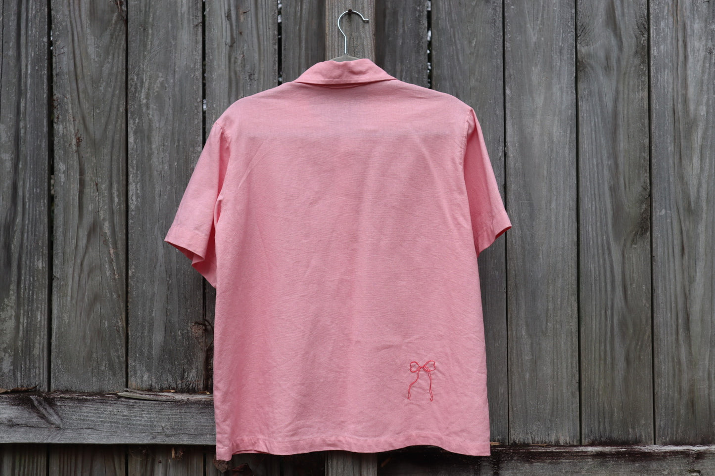 "The Bows" Pink Buttoned Shirt