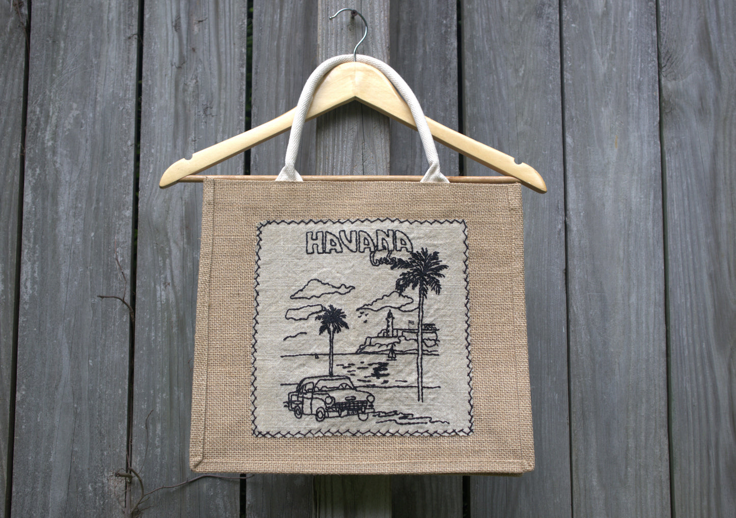 "La Habana" Jute Tote Bag