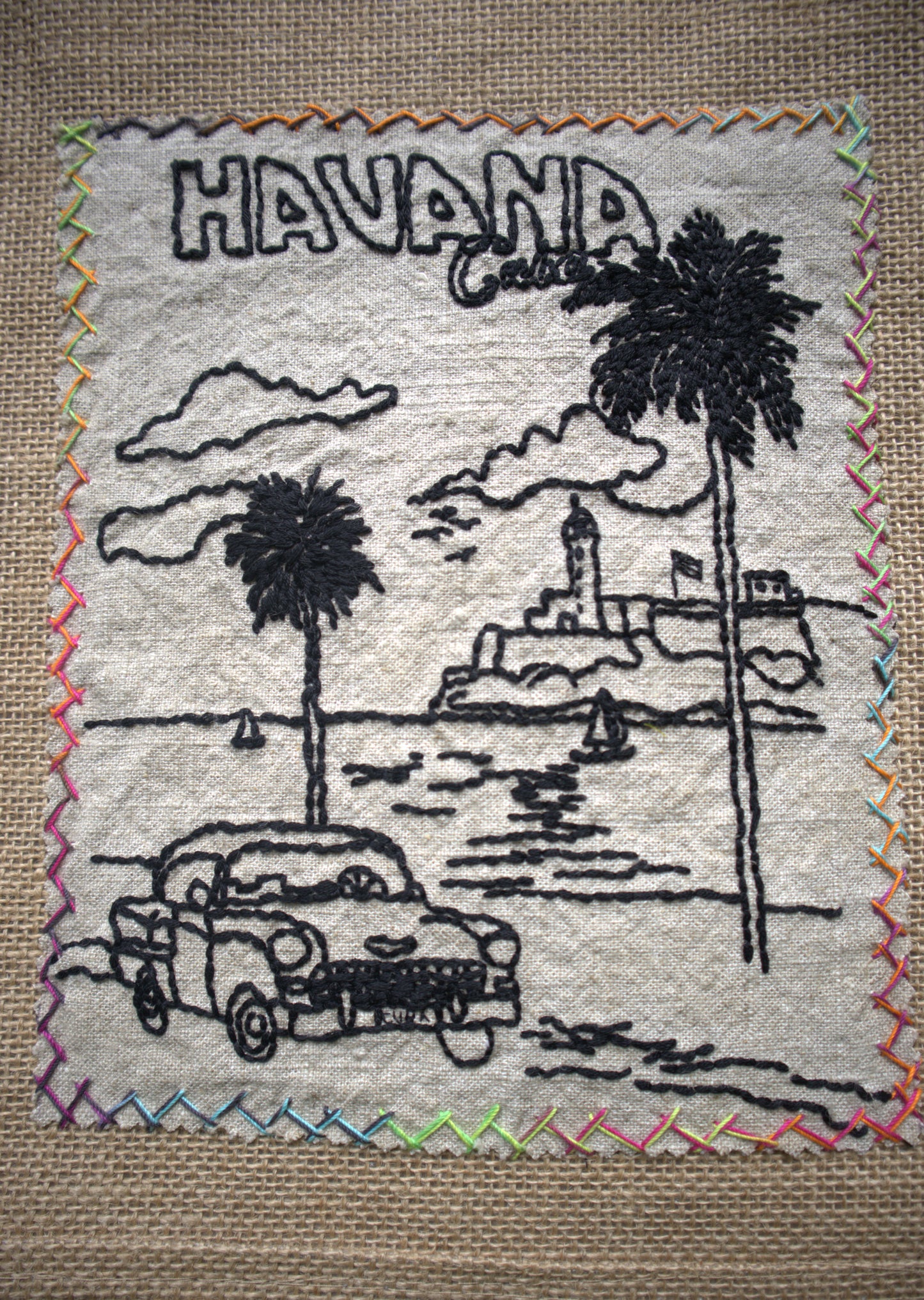 "La Habana" Jute Tote Bag