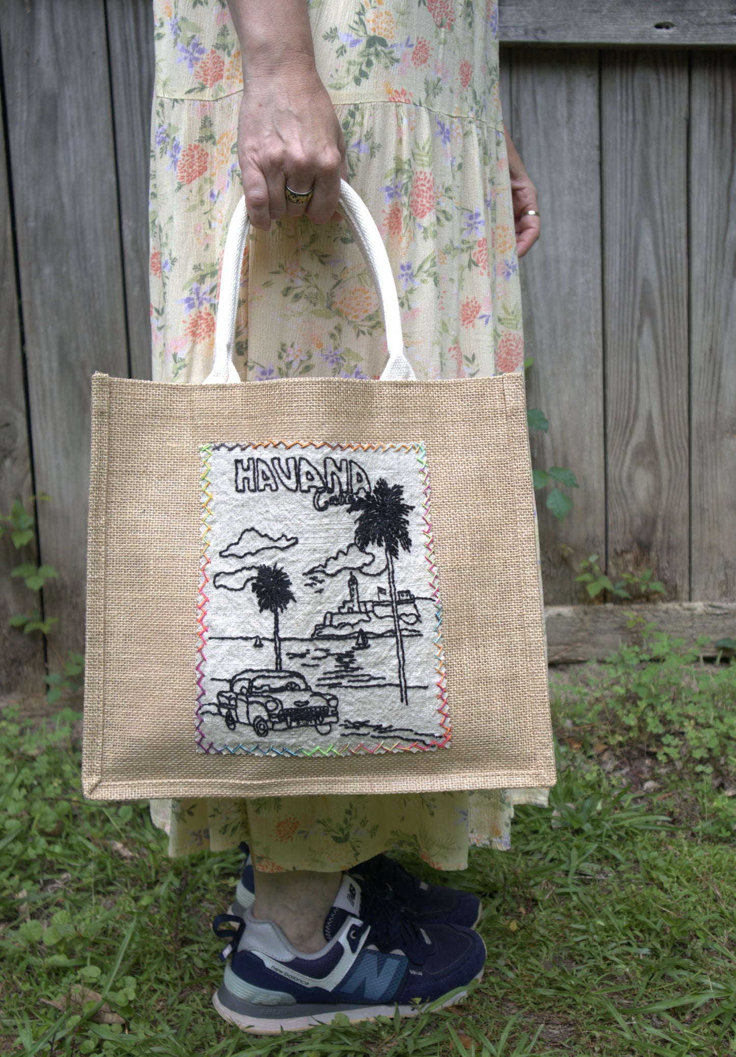 "La Habana" Jute Tote Bag