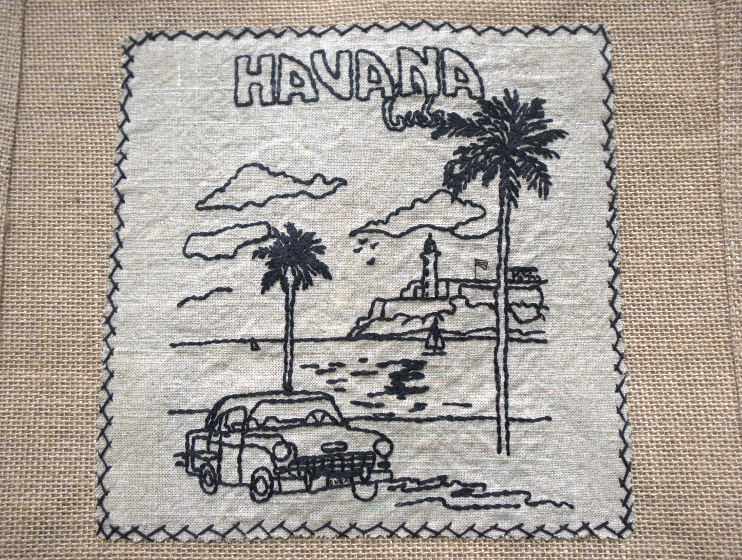 "La Habana" Jute Tote Bag