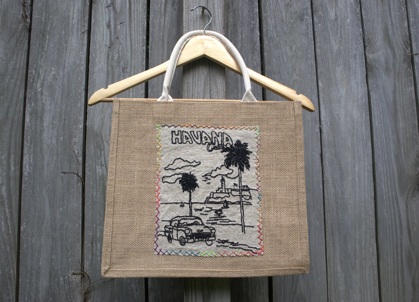 "La Habana" Jute Tote Bag