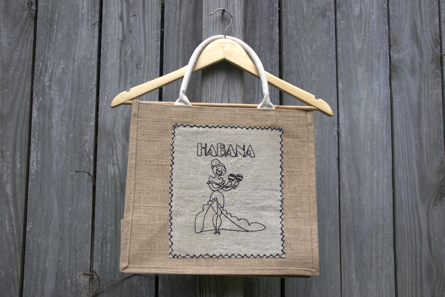 "La Bailarina" Jute Tote Bag