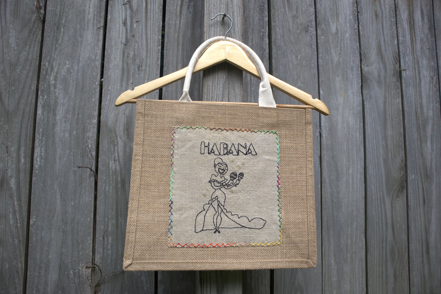 "La Bailarina" Jute Tote Bag