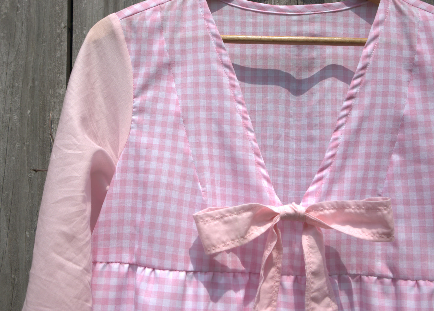 "The Doll" Pink Gingham Mini Dress