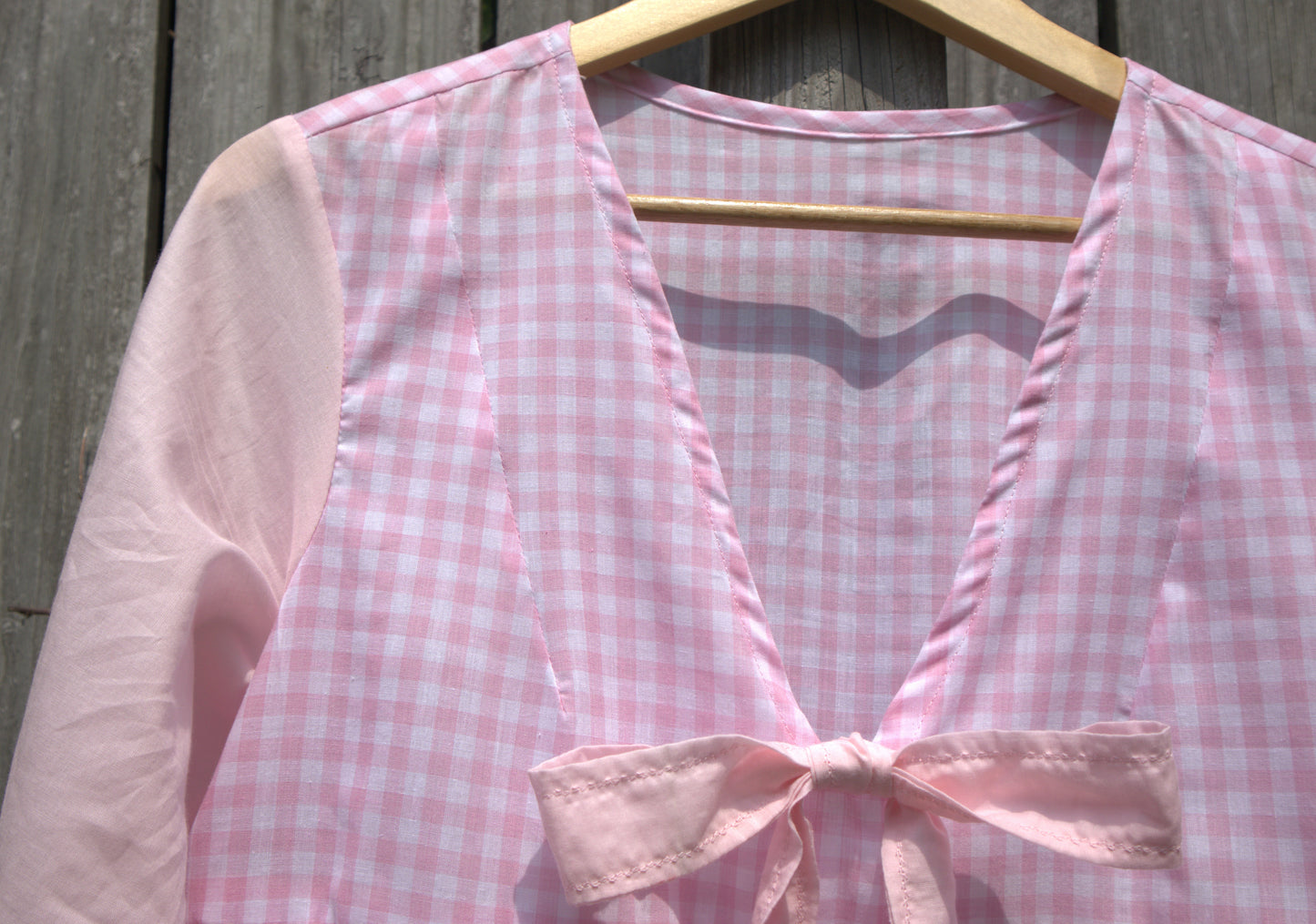 "The Doll" Pink Gingham Mini Dress