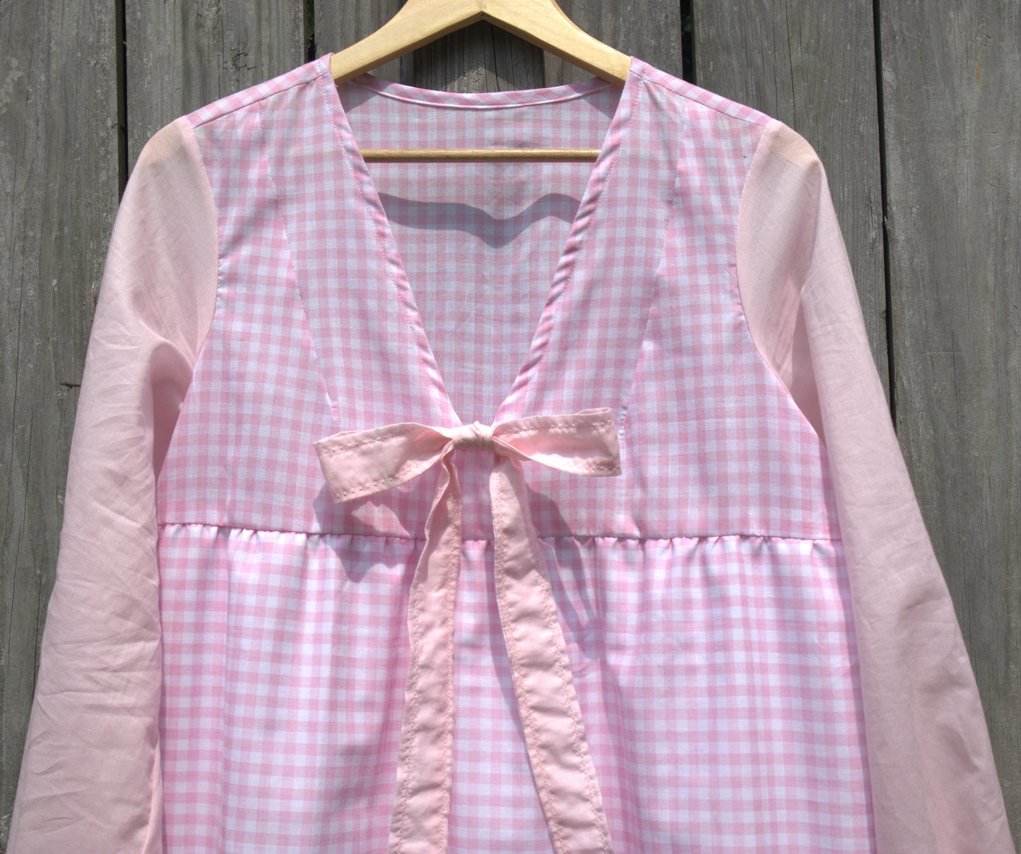 "The Doll" Pink Gingham Mini Dress