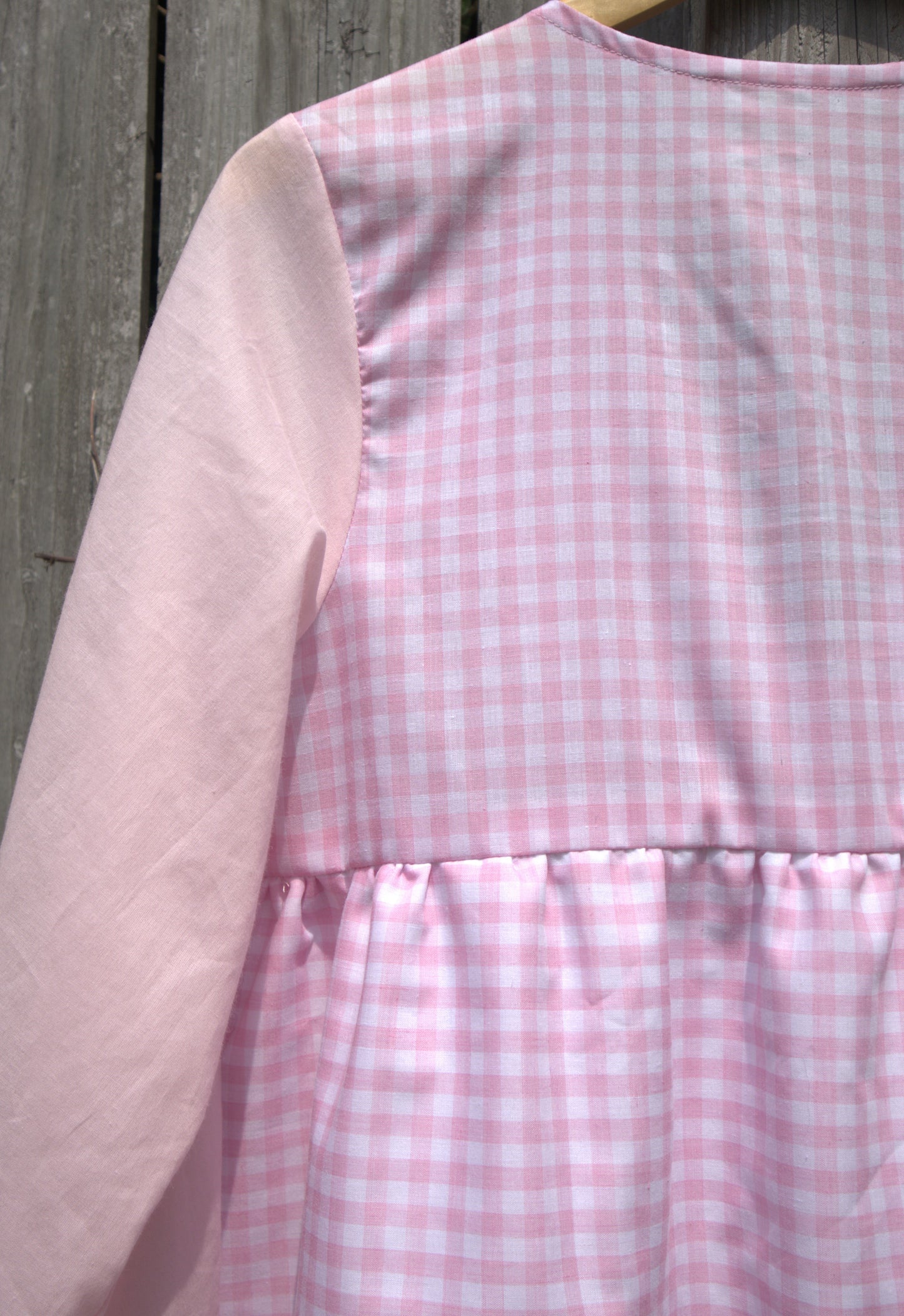 "The Doll" Pink Gingham Mini Dress