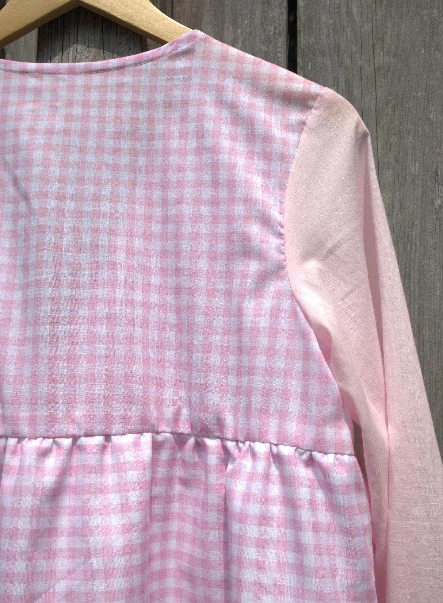 "The Doll" Pink Gingham Mini Dress